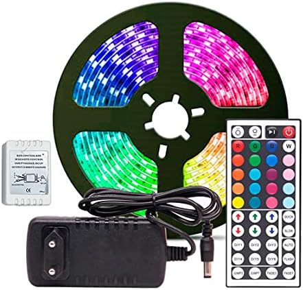         Fita LED RGB 5050 Rolo 5 metros Fonte 12V 3A e Controle Remoto       